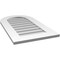 Ekena Millwork Round Top Surface Mount PVC Gable Vent: Non-Functional, w/ 3-1/2"W x 1"P Standard Frame, 18"W x 32"H GVPRT18X3201SN - alternate 4